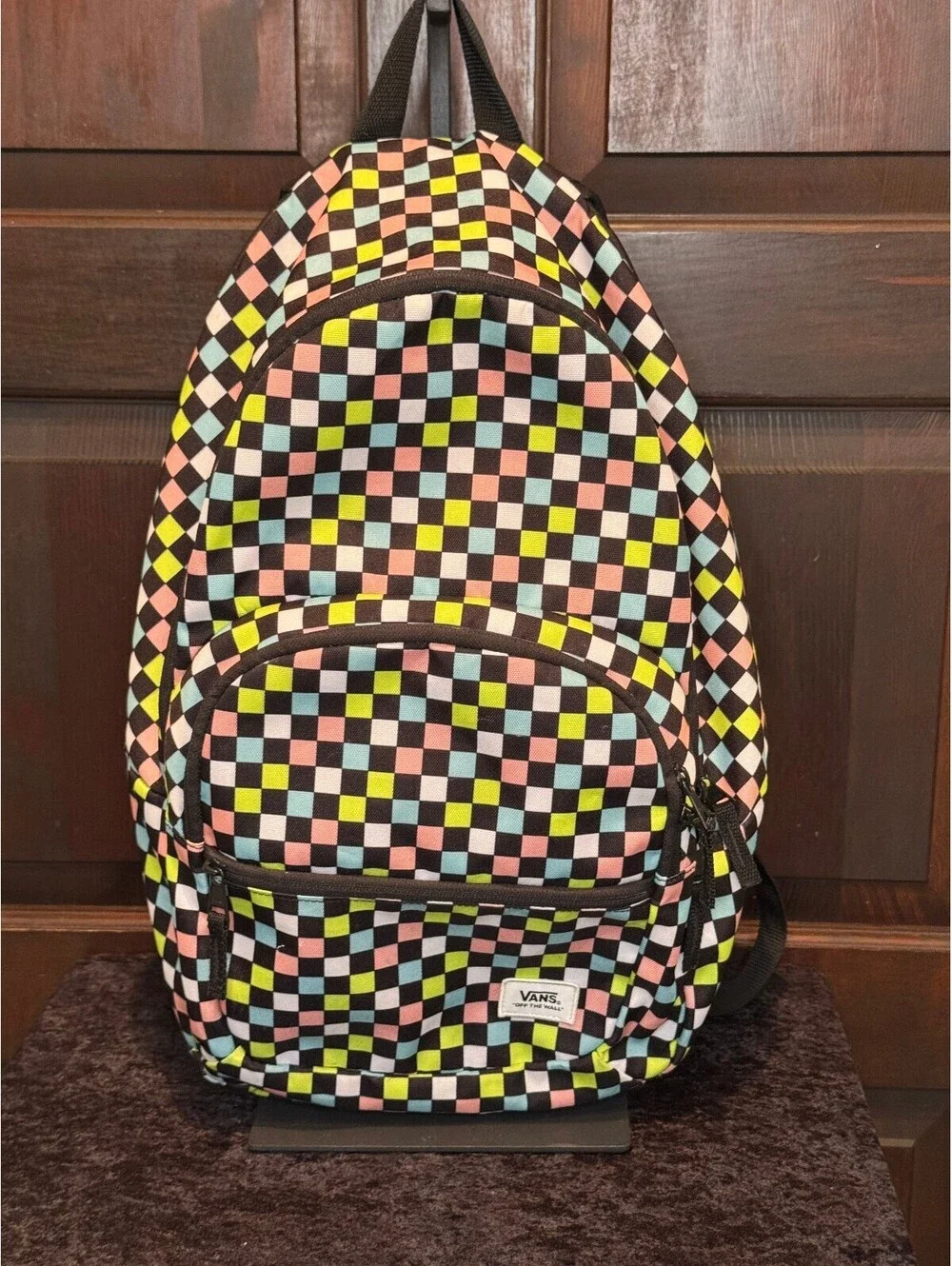 Vans Multicolor Checkerboard Backpack - Picture 1 of 8